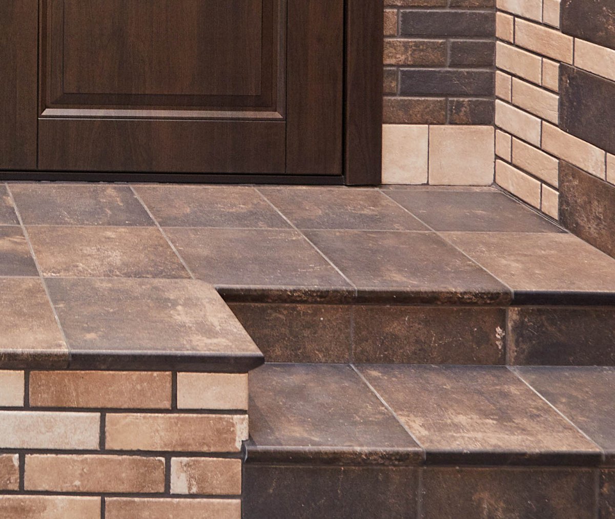 Ступеньки из клинкерного кирпича