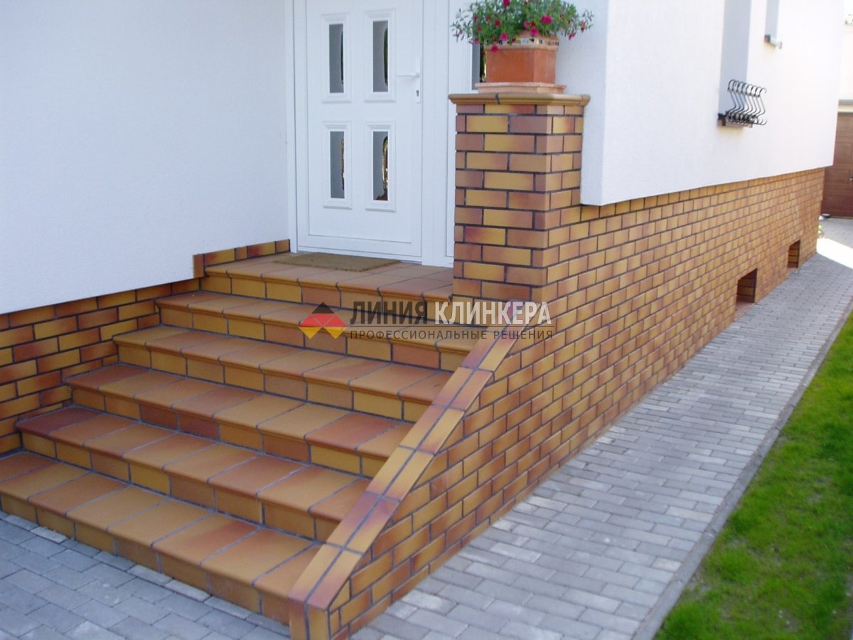 Клинкерная плитка на крыльцо серая