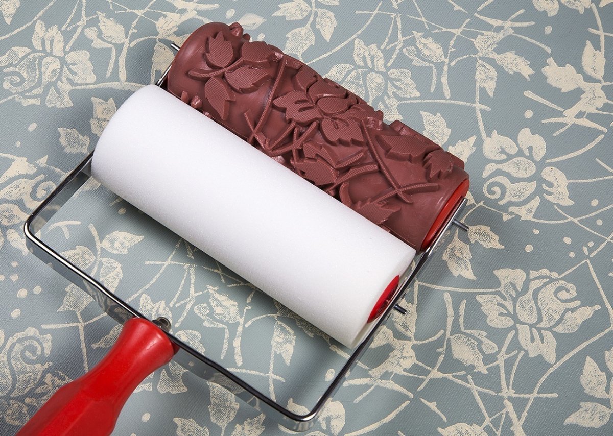 Узорчатый валик для декорирования стен