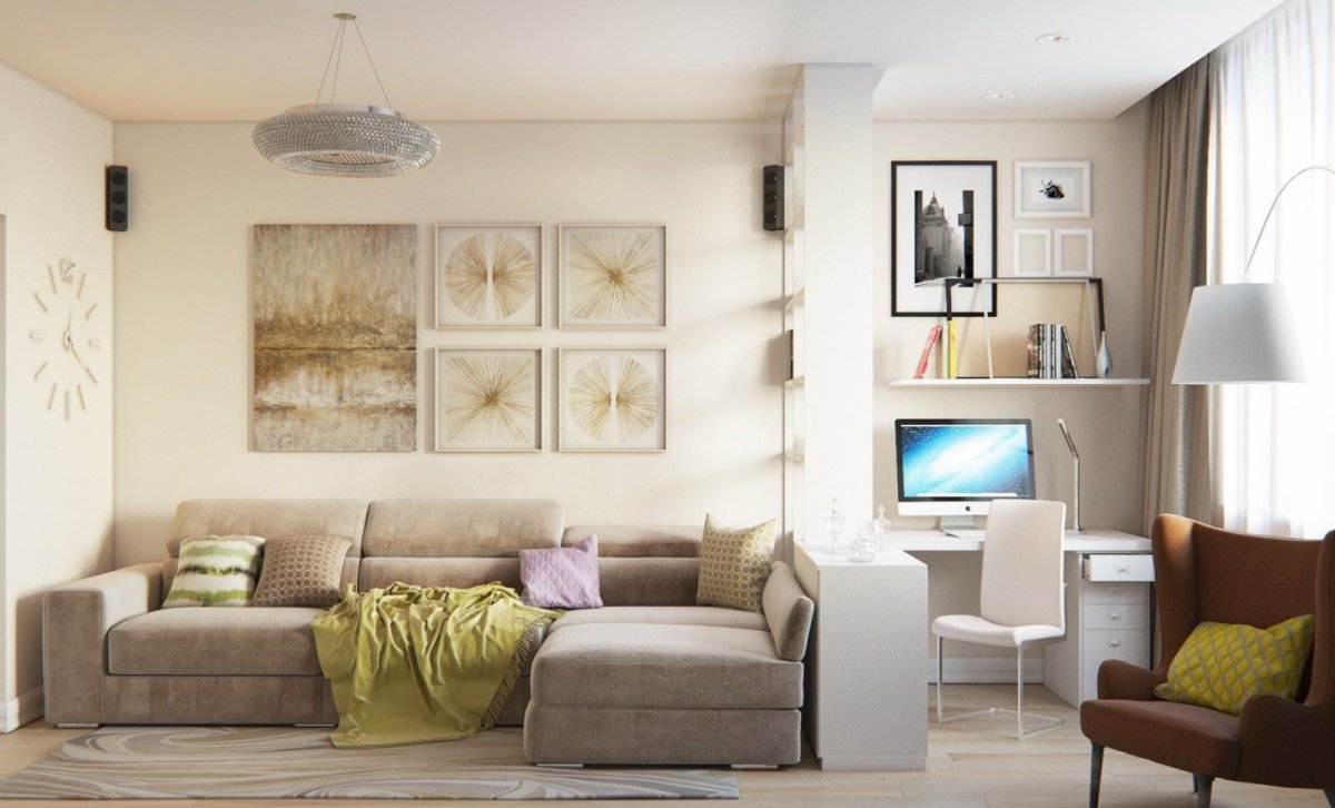 Зонирование квартиры студии