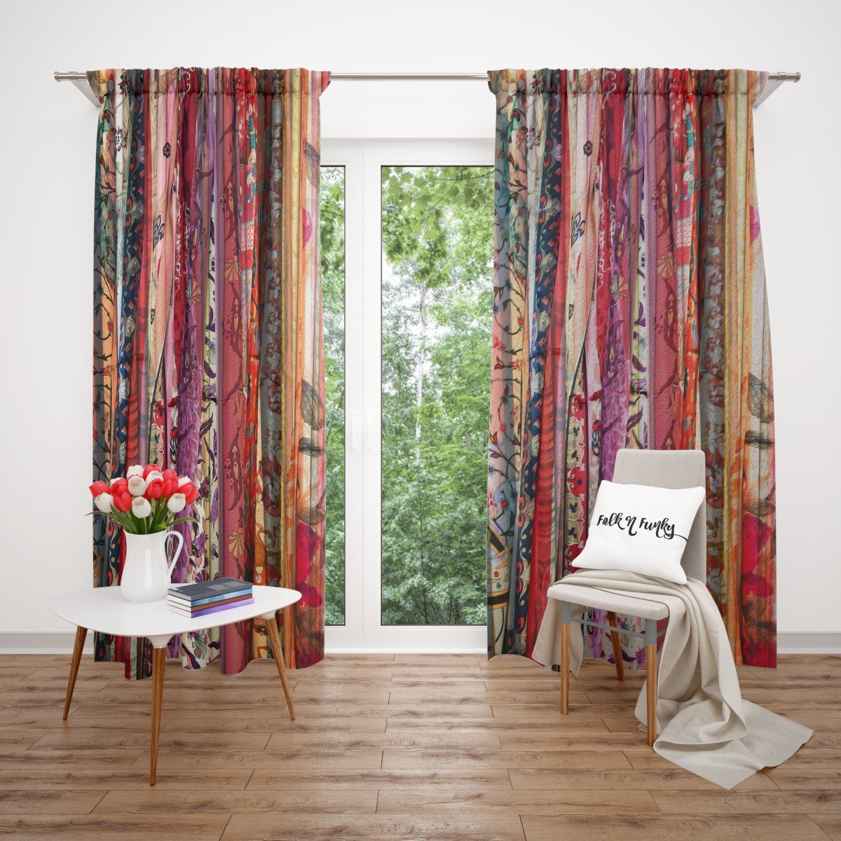 Декор окна в стиле бохо