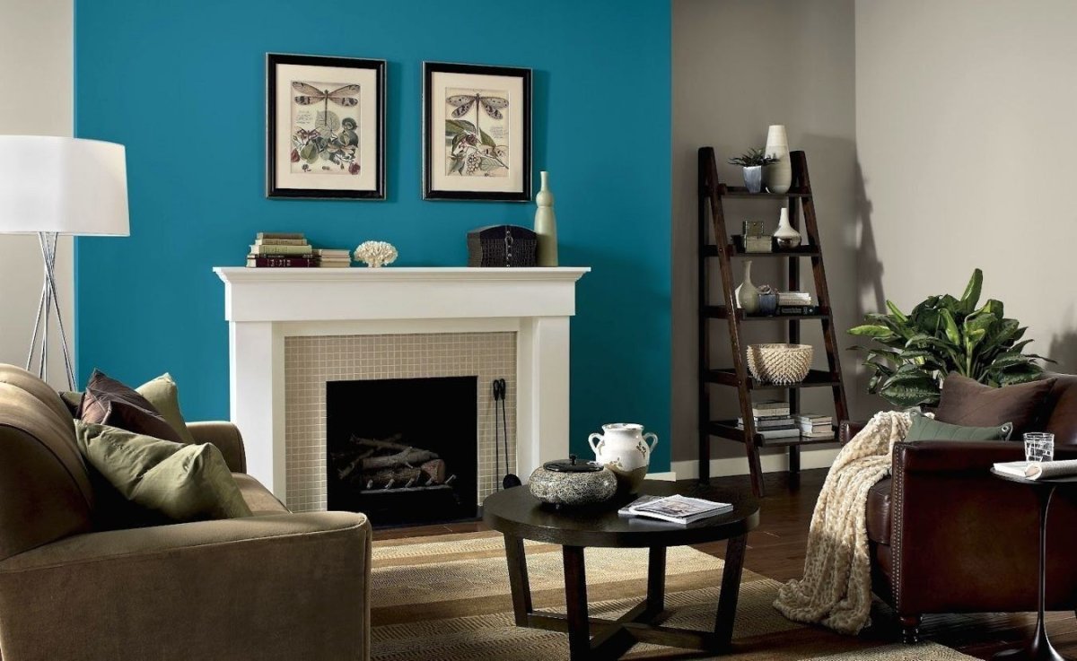 Покрасить стены в гостиной