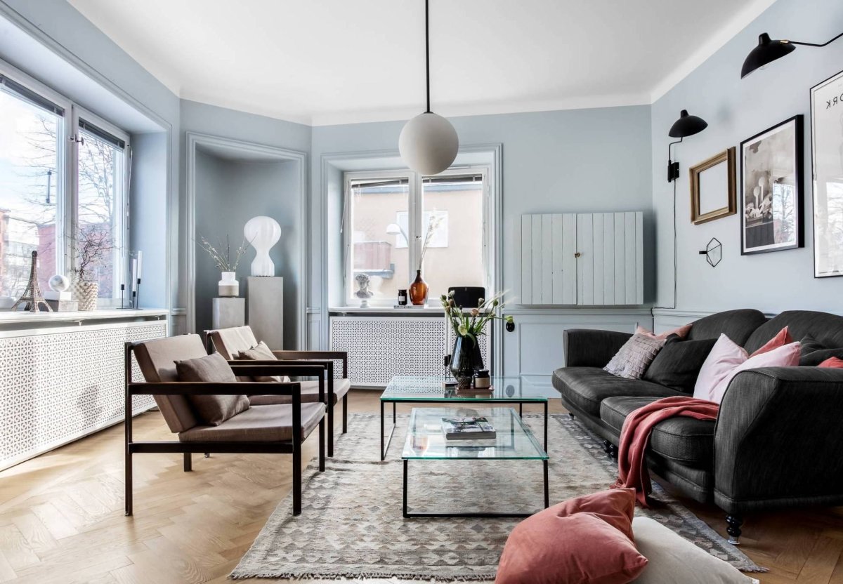 Цветовые сочетания в интерьере гостиной модные тенденции