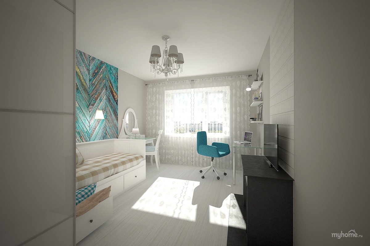 Интерьер комнаты для девушки студентки