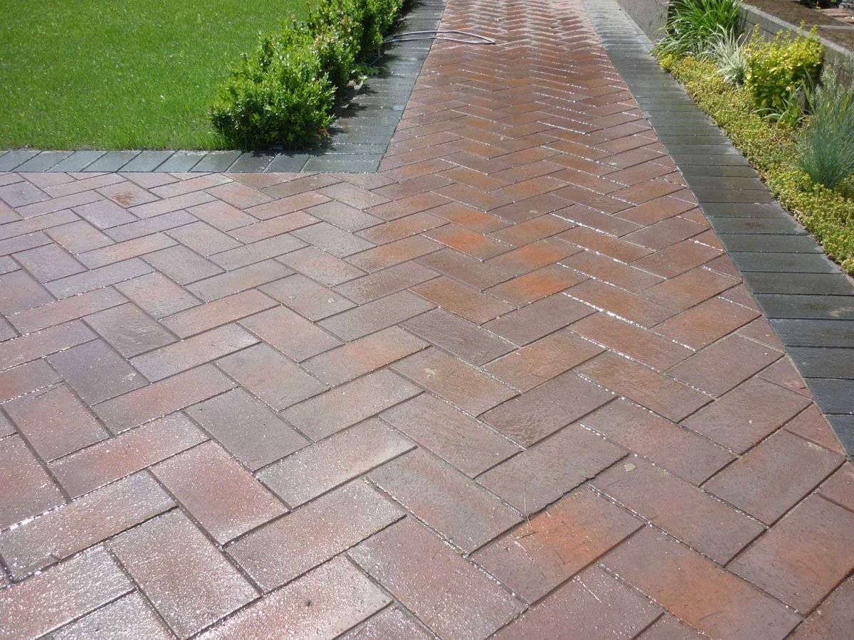 Тротуарная плитка елочкой