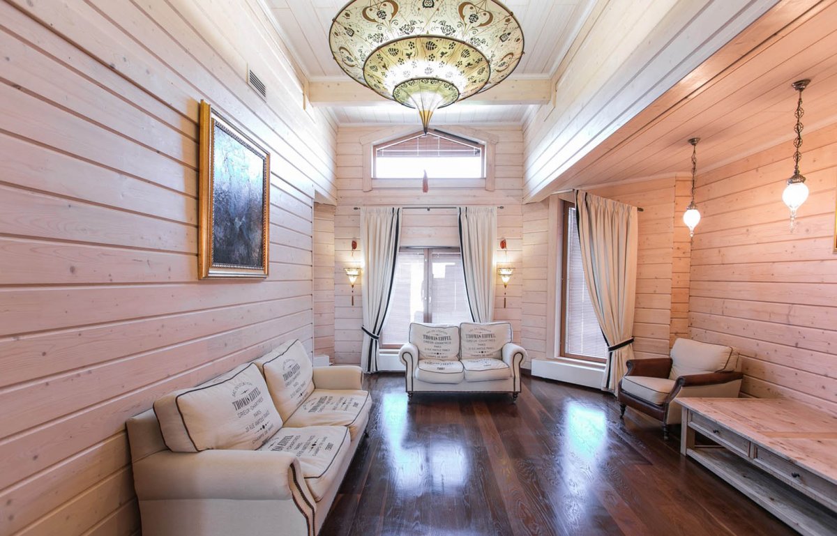 Тиккурила имитация бруса в интерьере