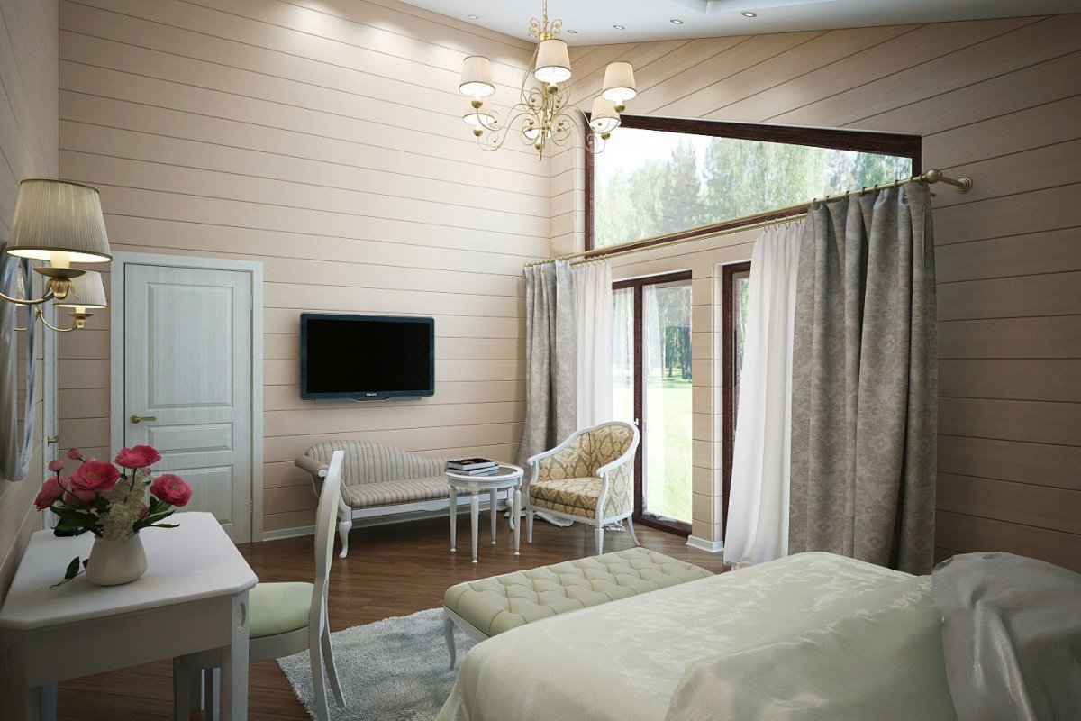 Вагонка в интерьере квартиры Скандинавский стиль