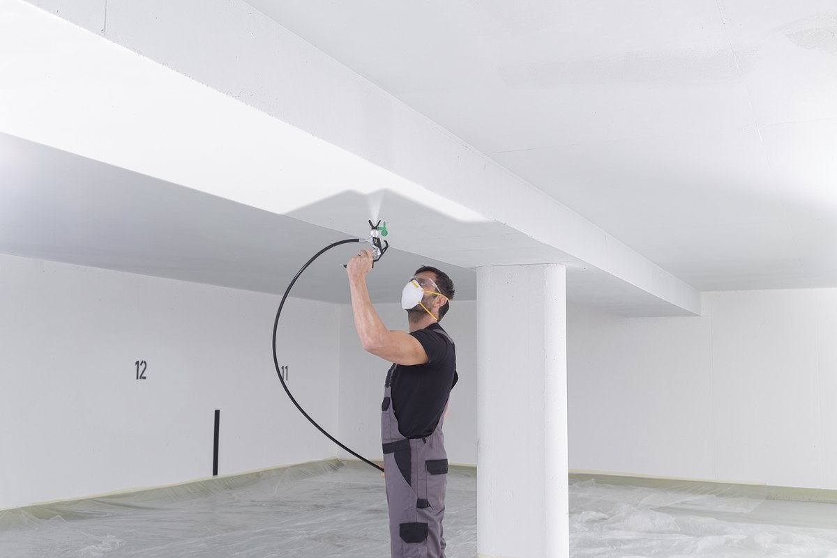 Механизированная окраска стен и потолков