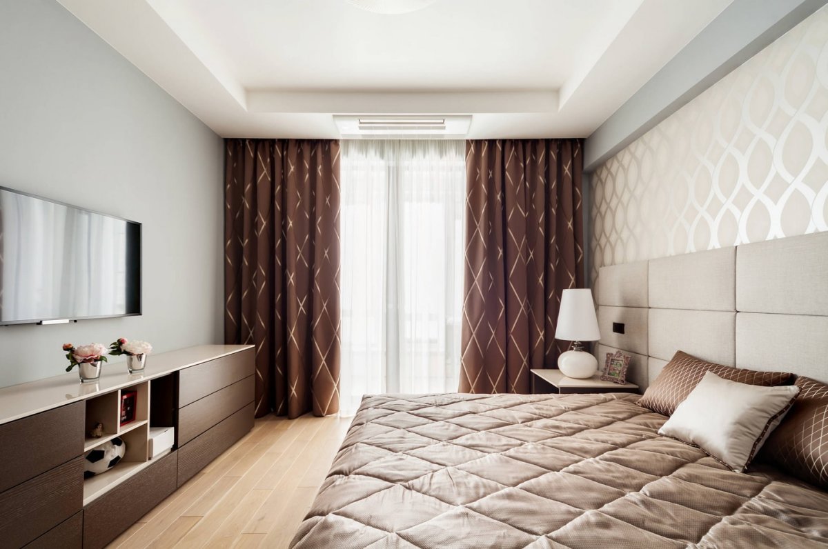 Тюль и шторы в спальню