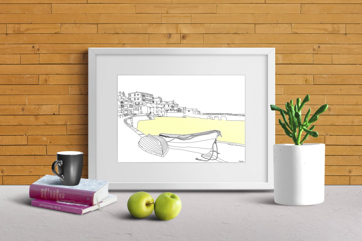 Макет картины в интерьере