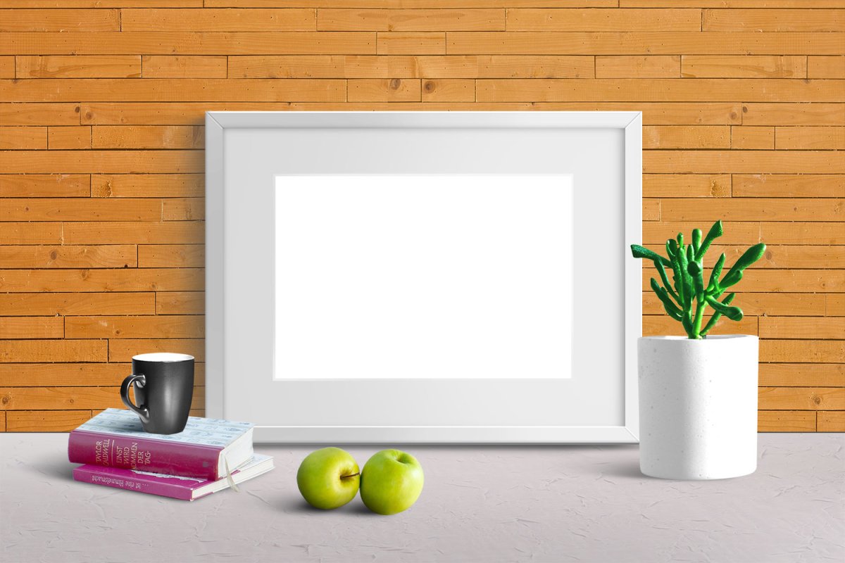 Мокап картина в интерьере