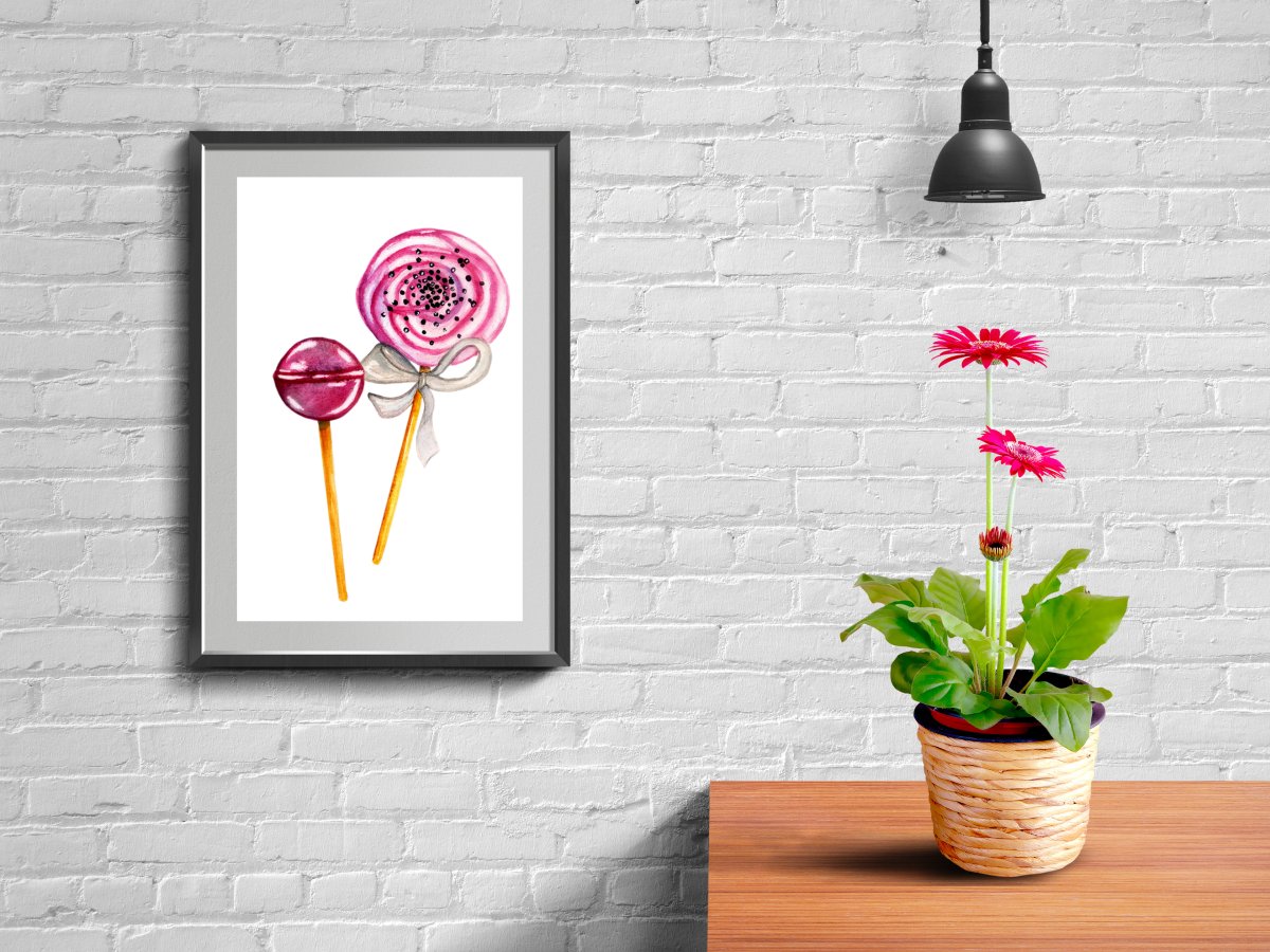 Печать на холсте мокап