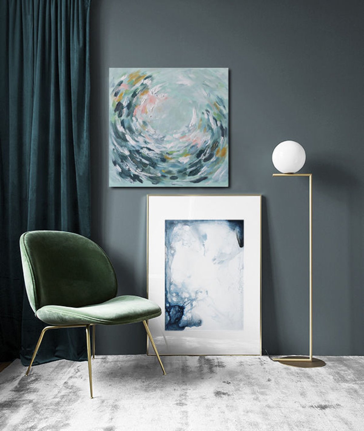 Мокапы постеров в интерьере