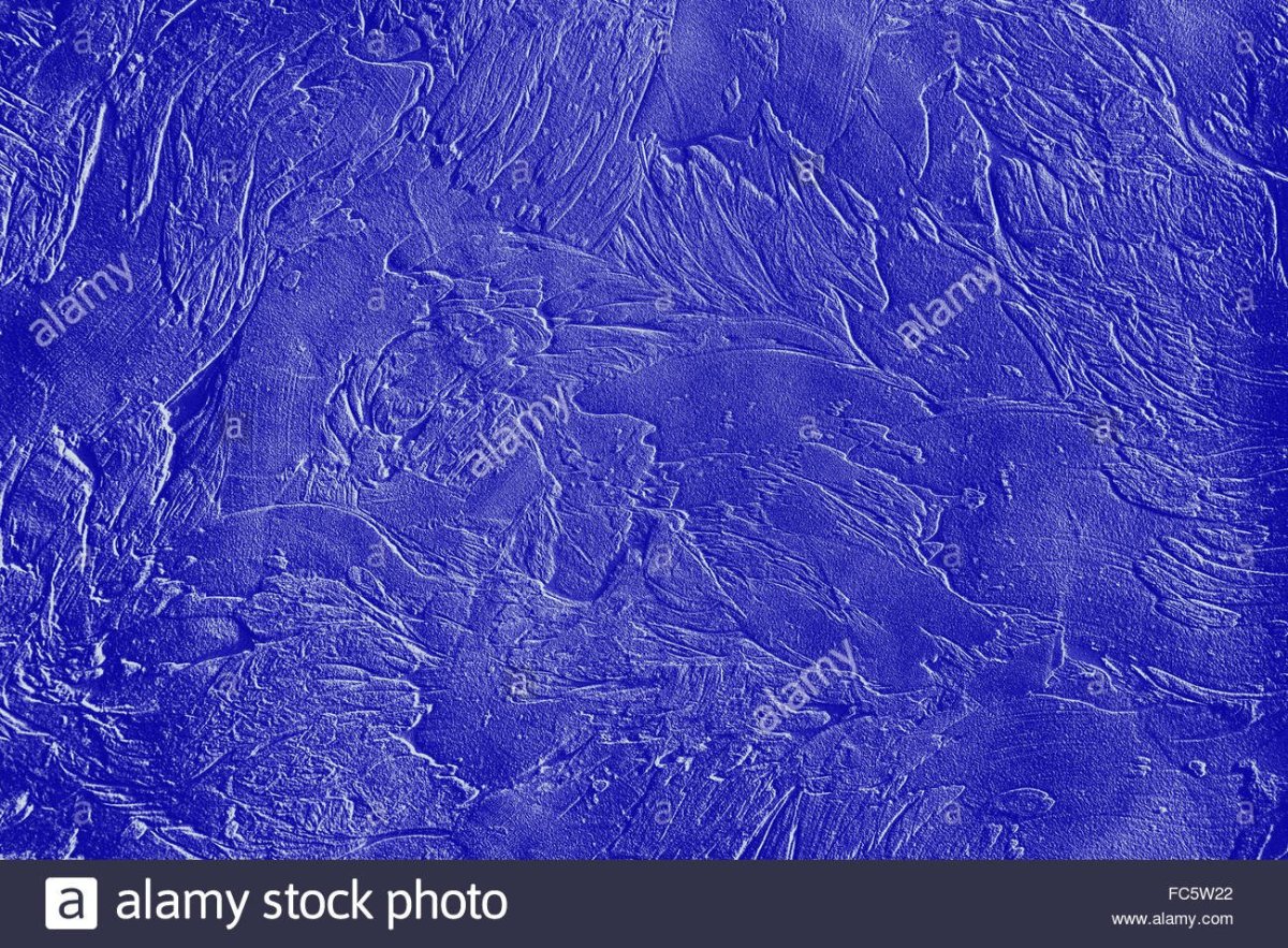 Декоративная штукатурка синяя с золотом