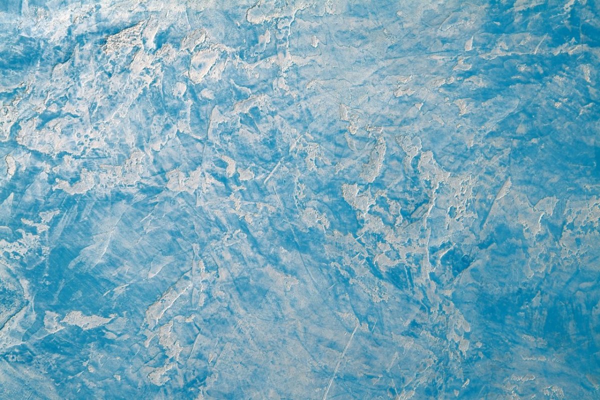 Декоративная штукатурка голубая