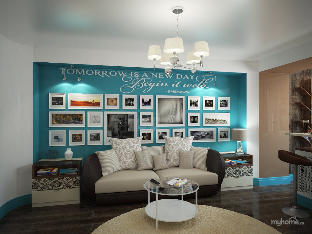 Бирюзовая спальня