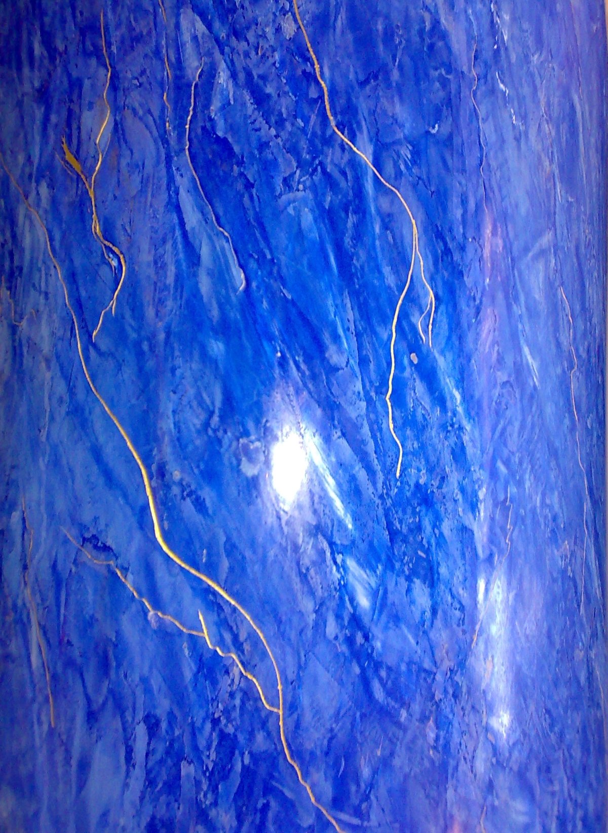 Венецианская штукатурка голубой мрамор