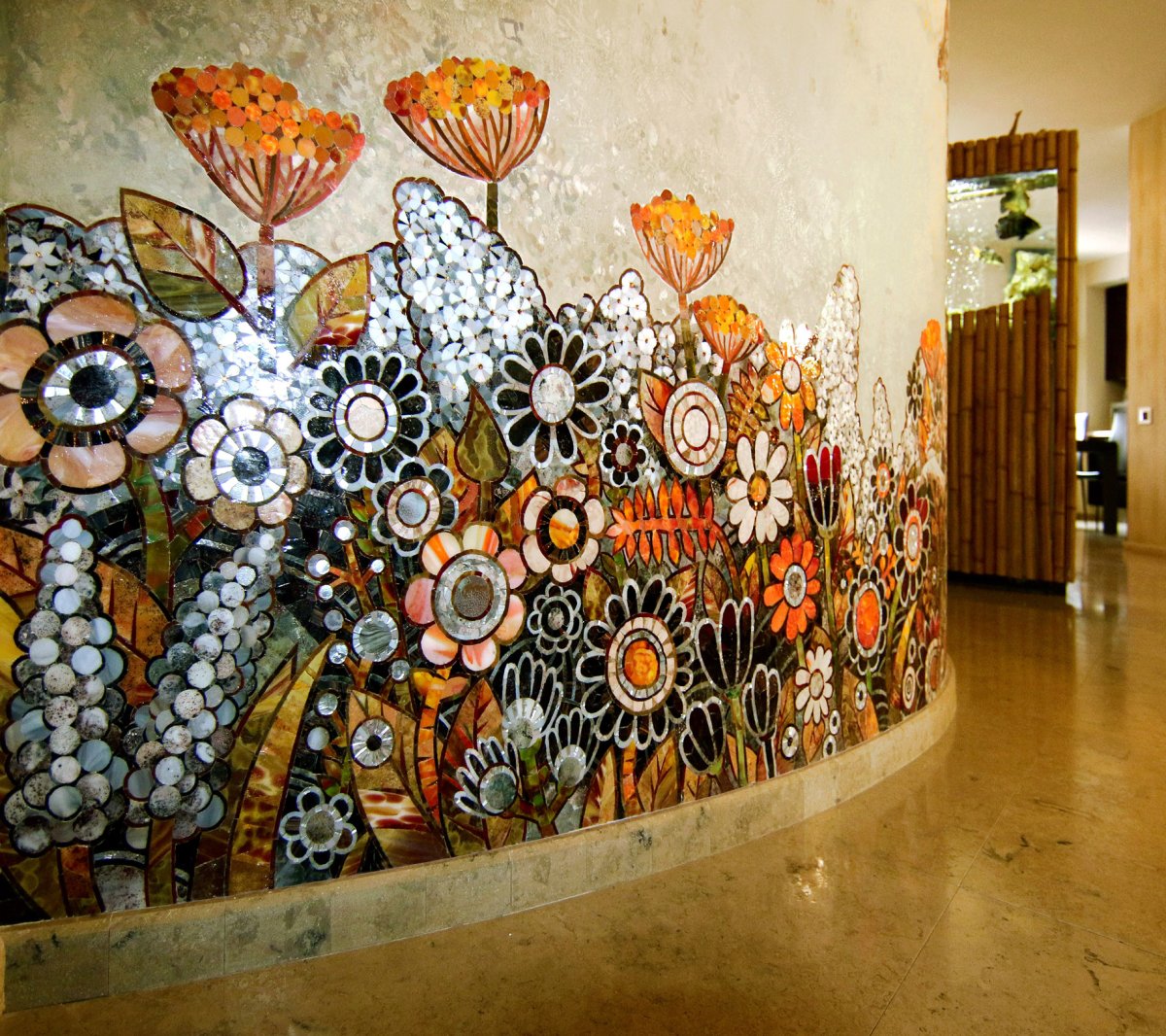 Смальтовая мозаика в интерьере