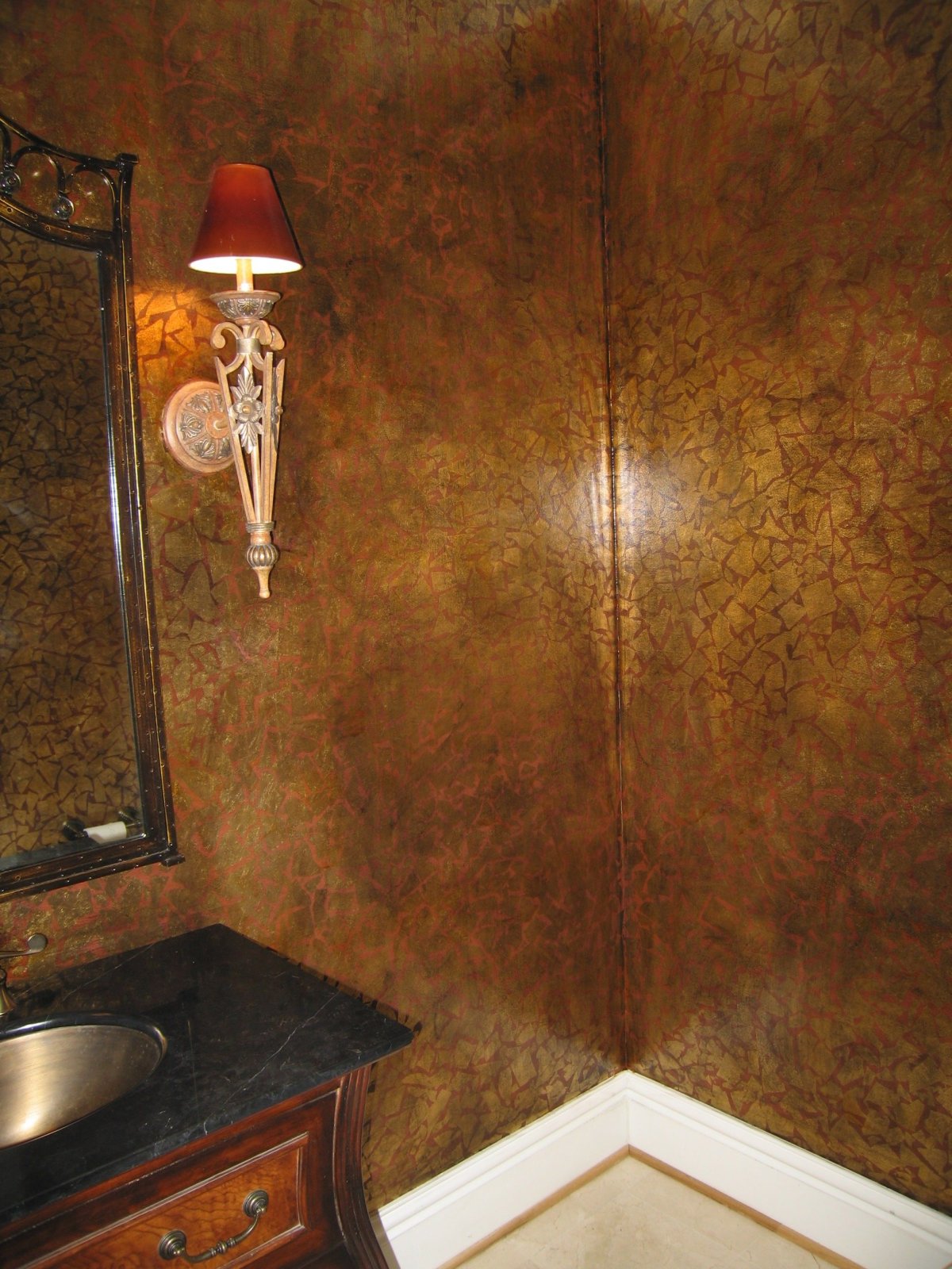 Венецианская штукатурка ванная комната