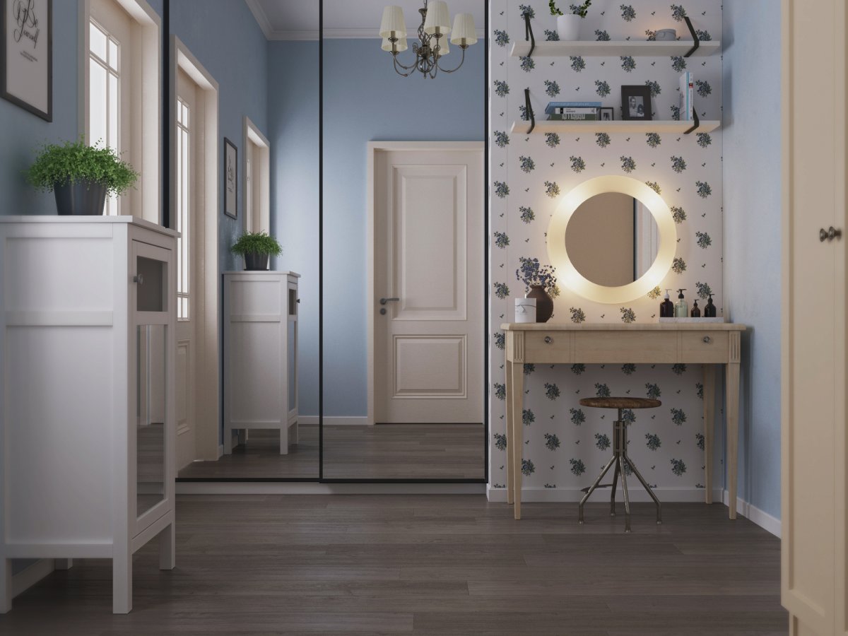 Обои в узкий коридор