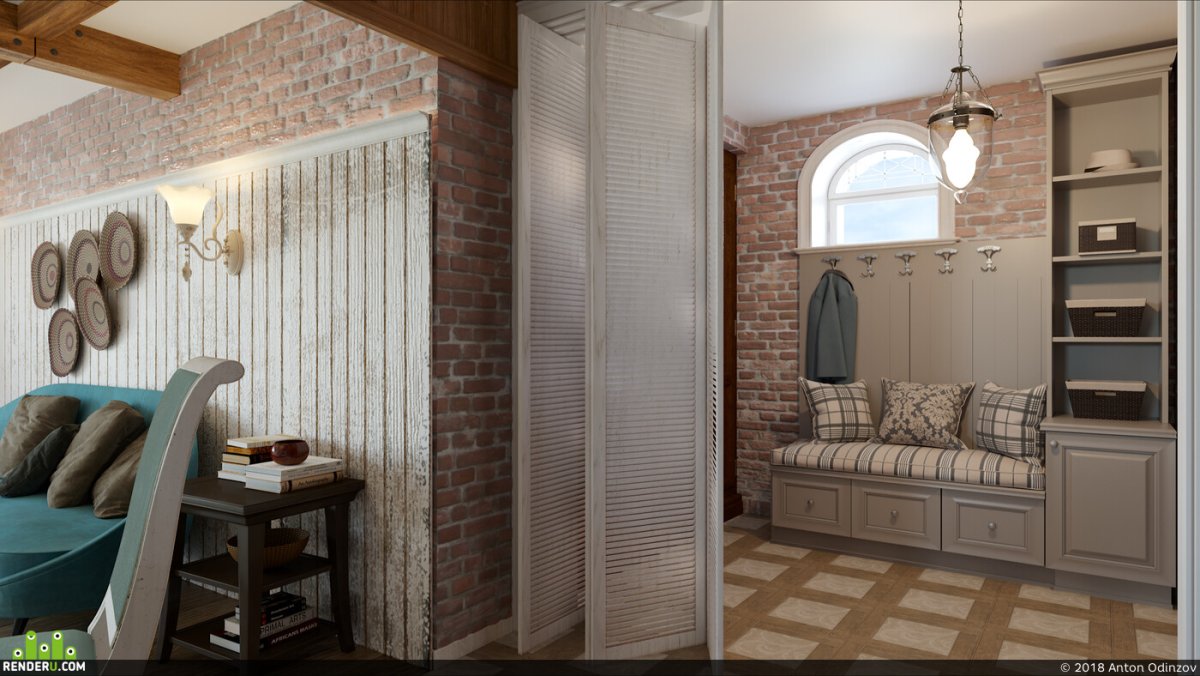 Коридор в стиле Прованс