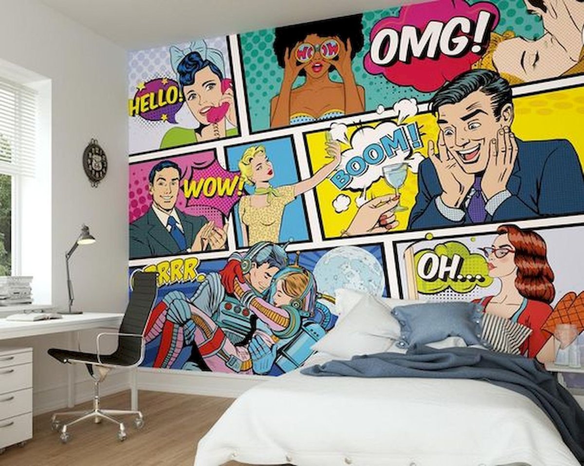 Роспись стен в стиле комиксов