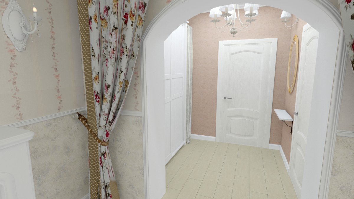 Интерьер холла в стиле Прованс