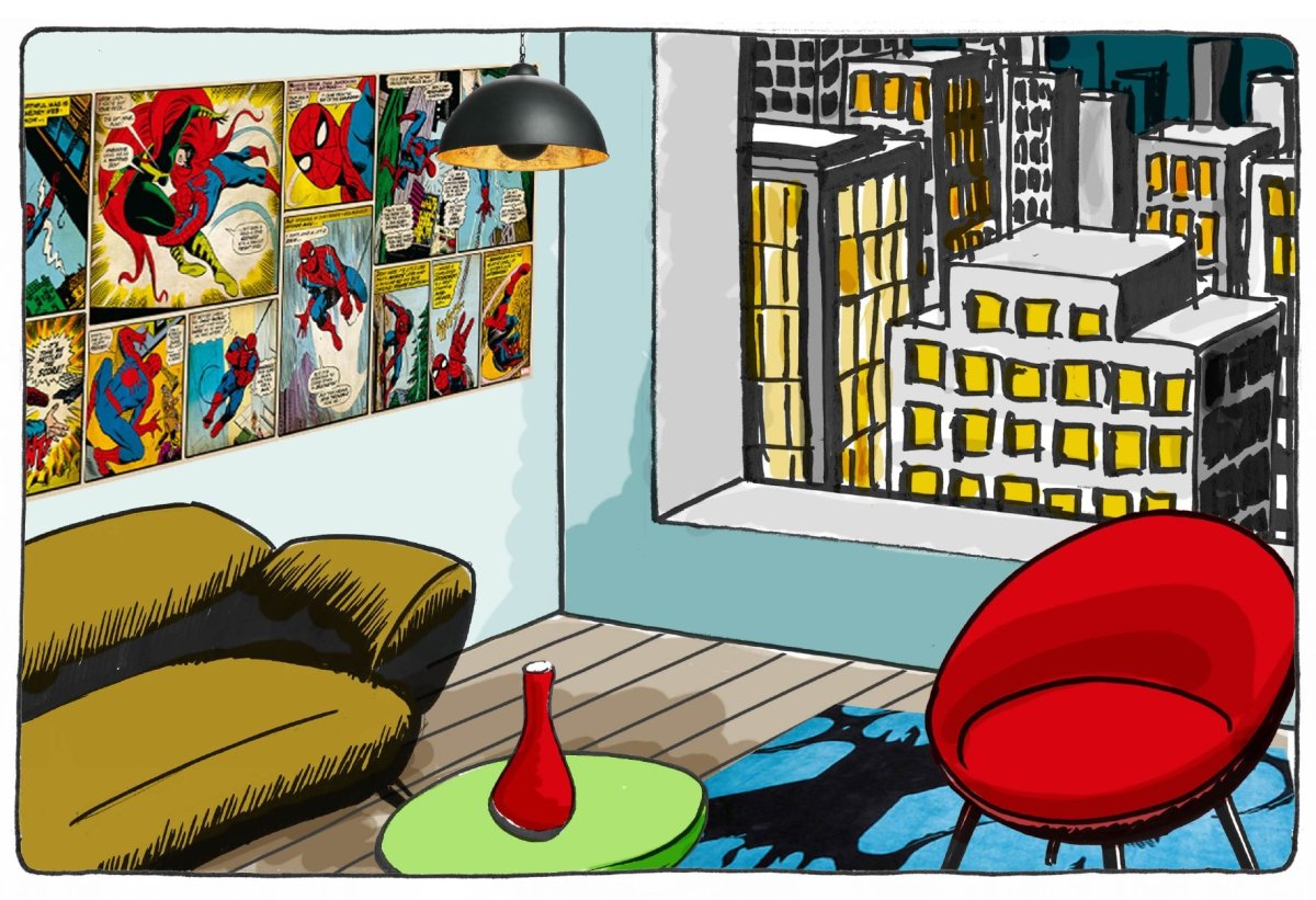 Стены в стиле поп арт декор