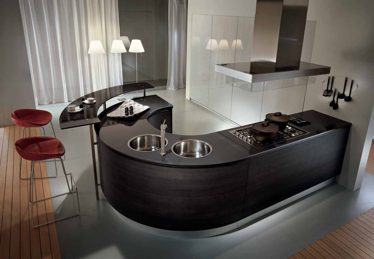 Оригинальный интерьер кухни