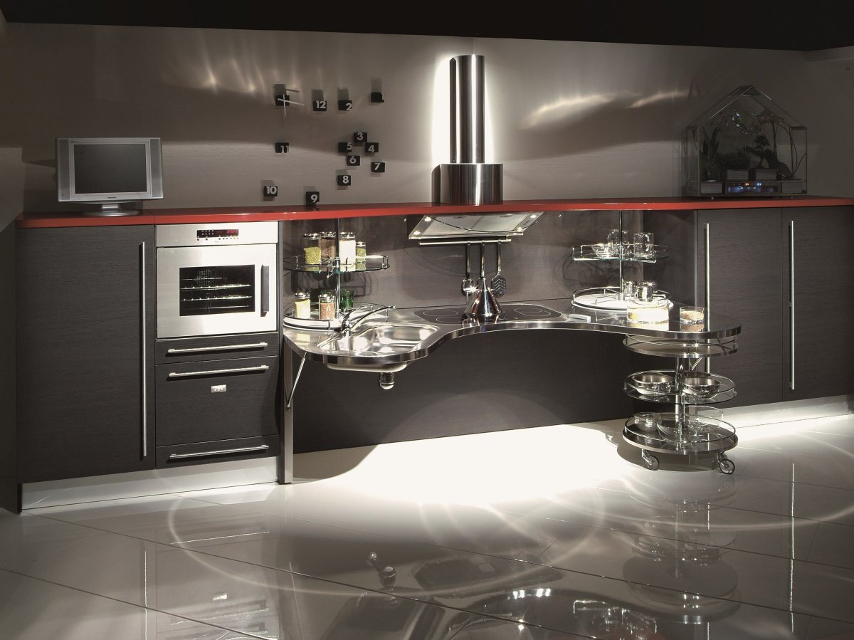 Оригинальный интерьер кухни