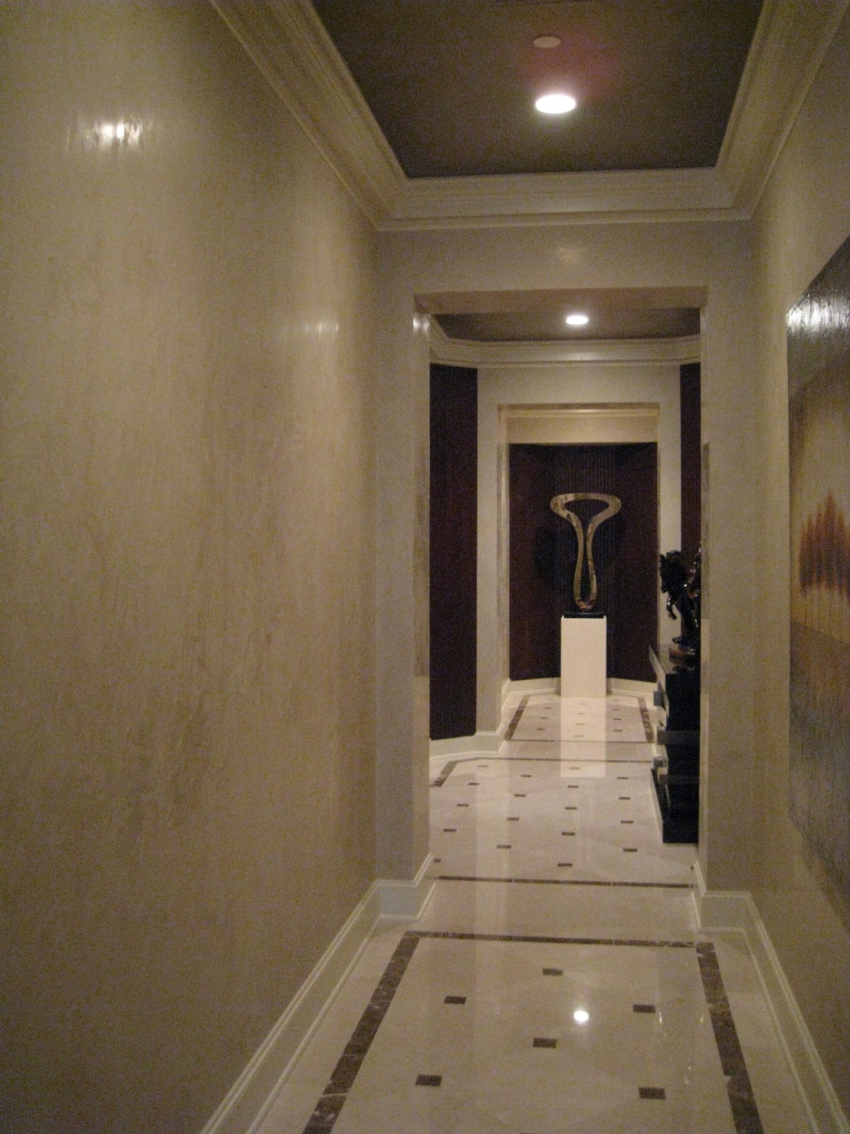 Альфрейная роспись под мрамор