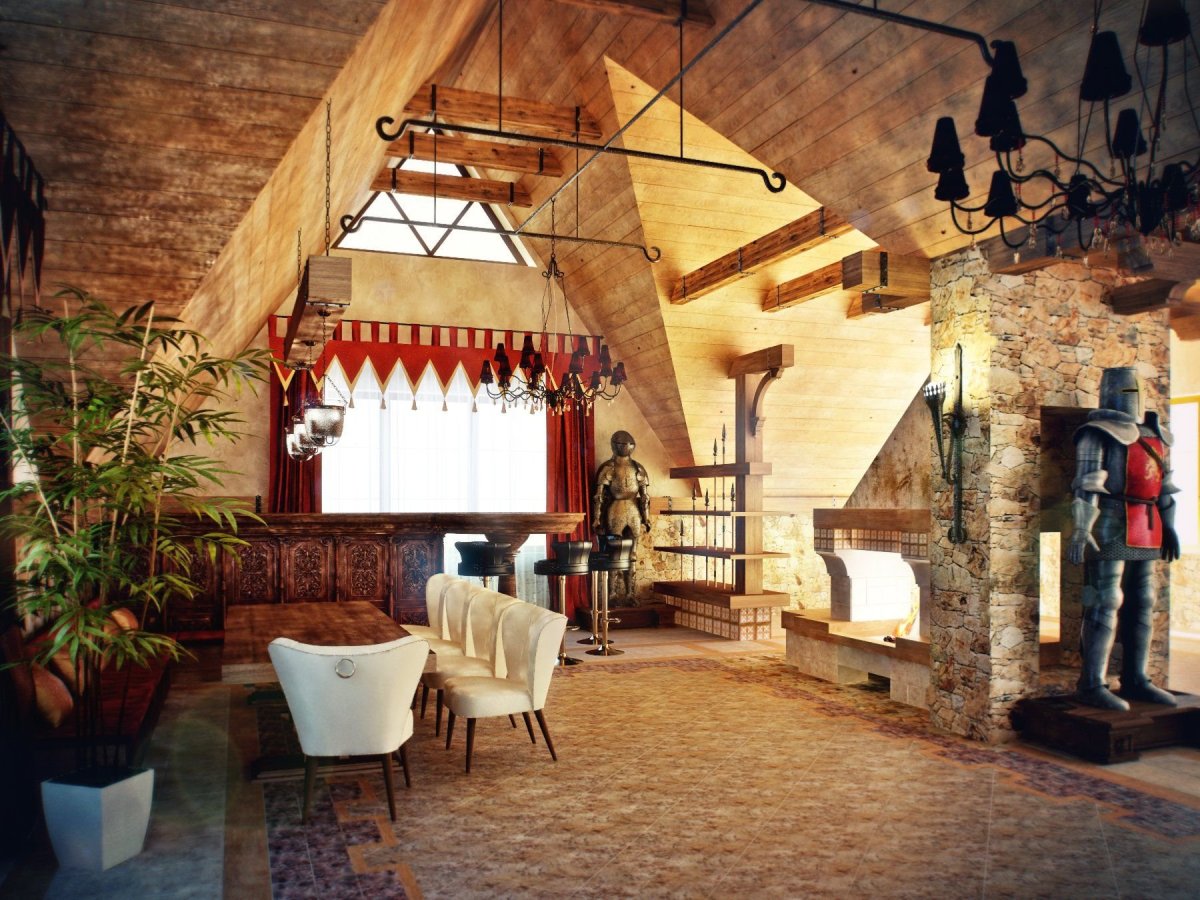 Хэддон Холл Дербишир Англия пиршественный зал