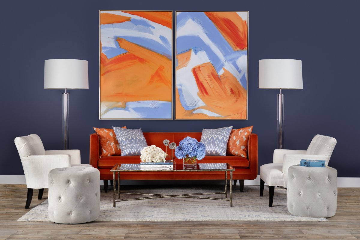 Колор блокинг в интерьере