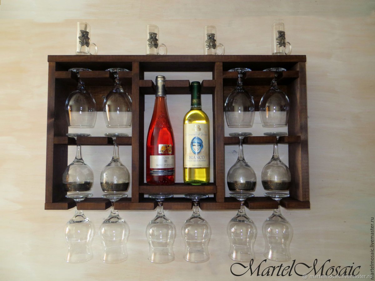 Wine Glass Shelves White
