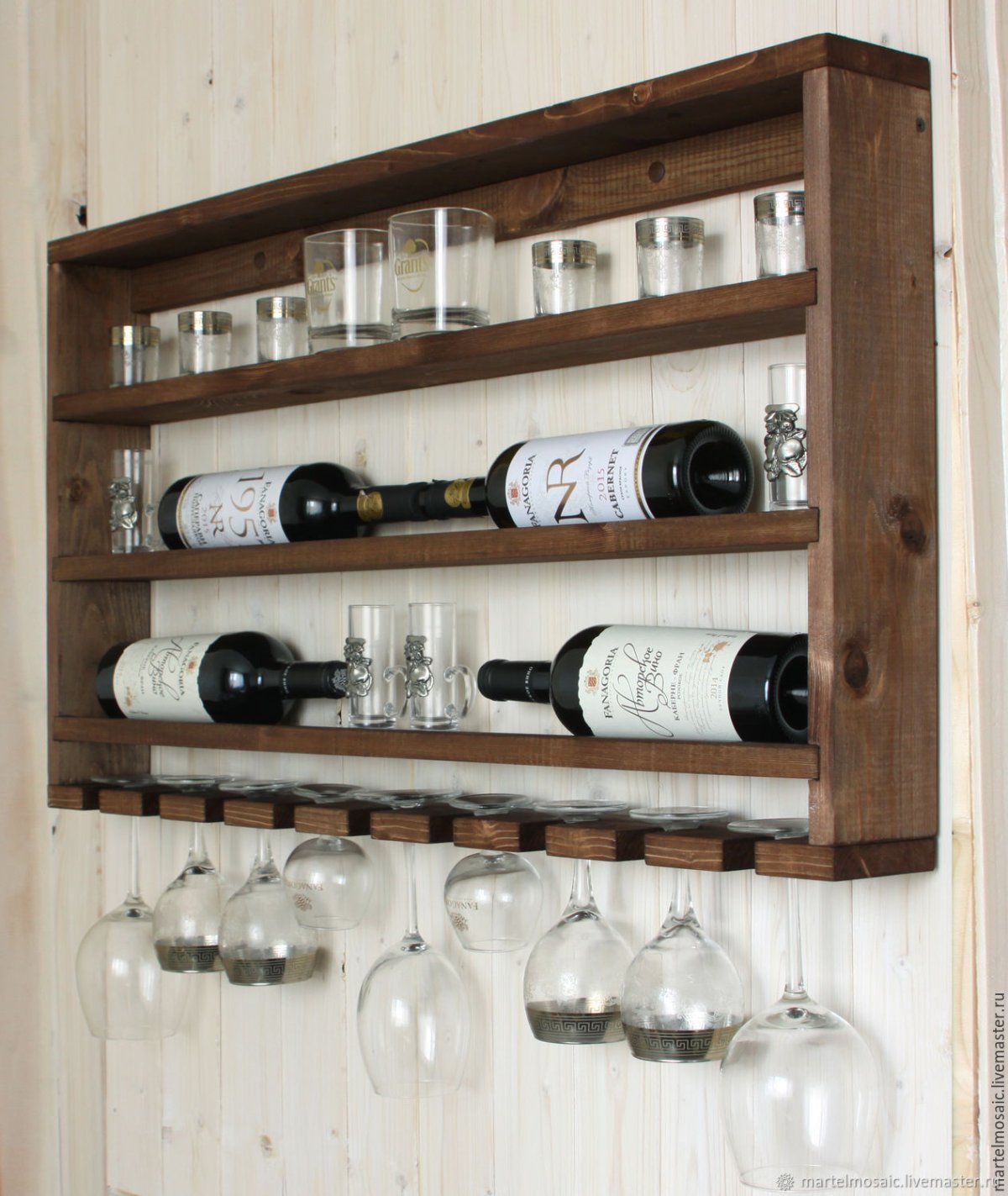Винный стеллаж на кухне