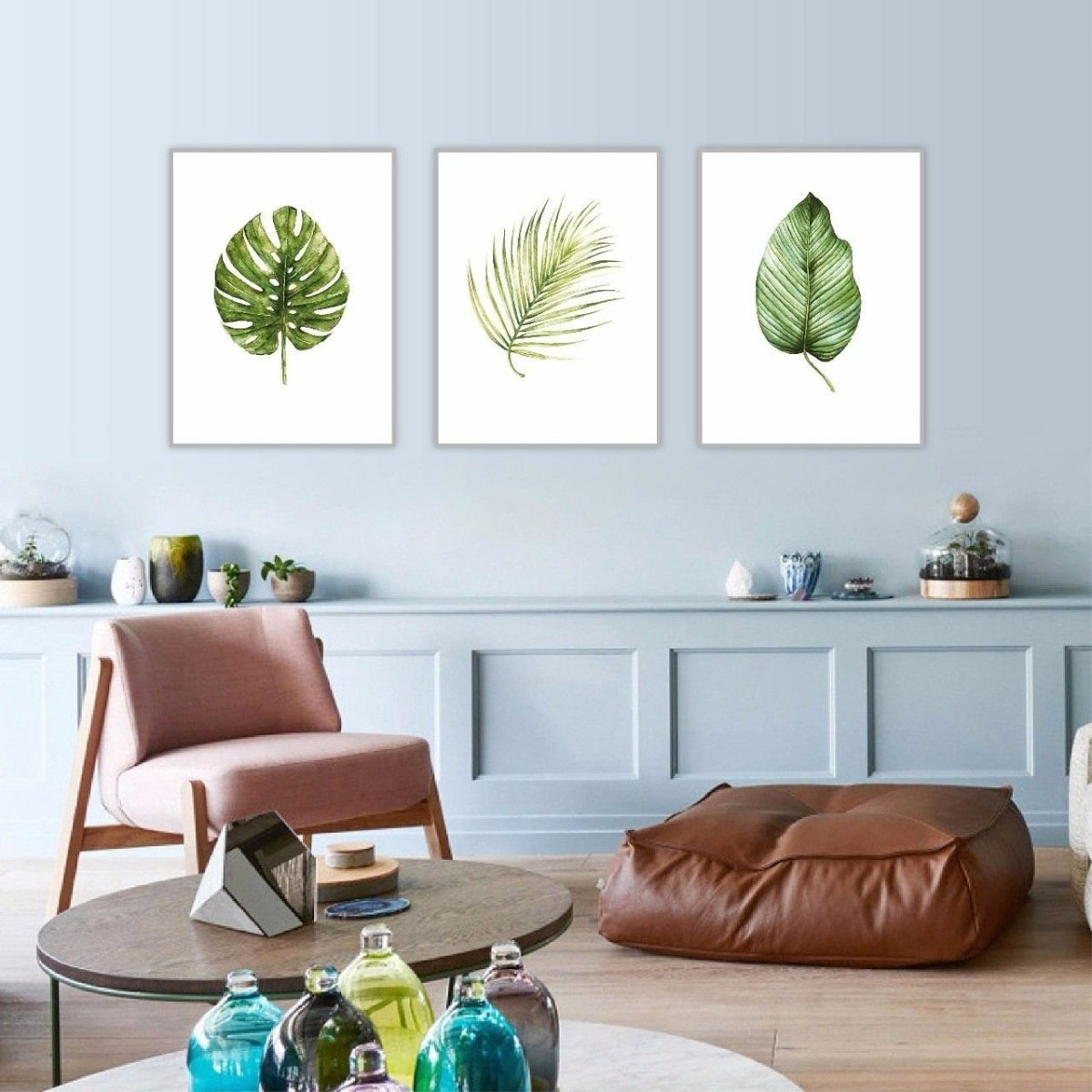 Модульные постеры Сканди гостиная