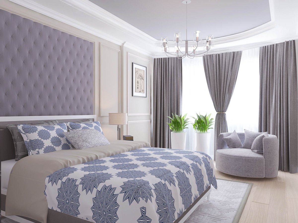 Дизайнерская спальня для молодых