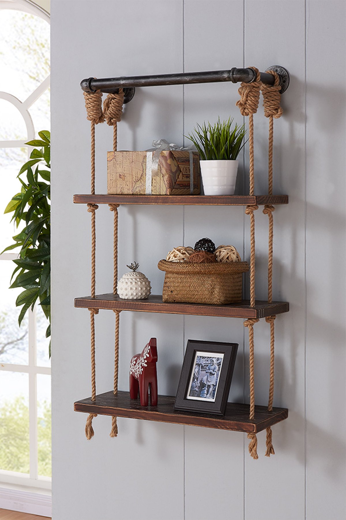 Подвесные книжные полки