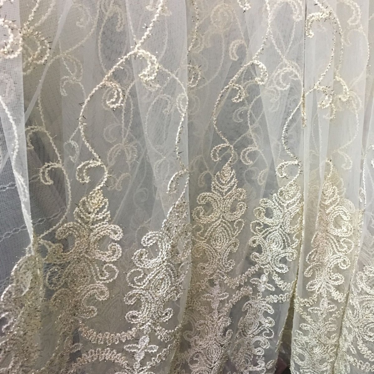 Тюль занавеска Mesh embroiddery Curtain 140*260 модель gzg134-3 Royal Union