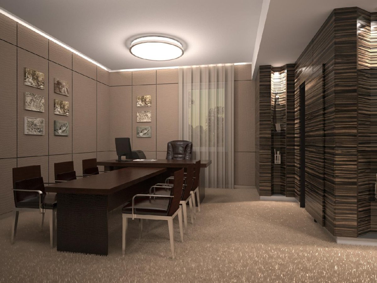 Интерьер кабинета в офисе