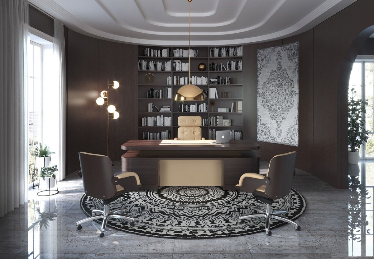 Современная отделка кабинета