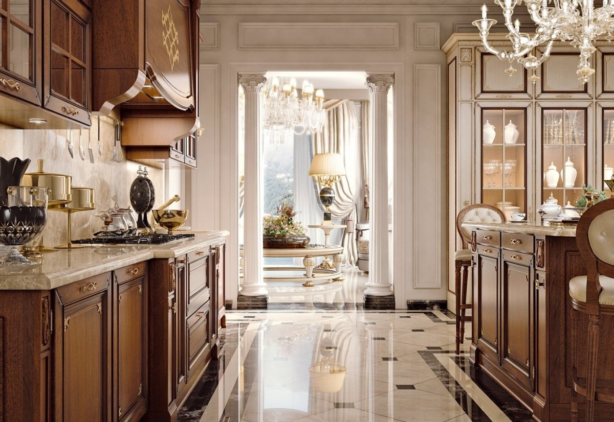 Классическая кухня серого цвета