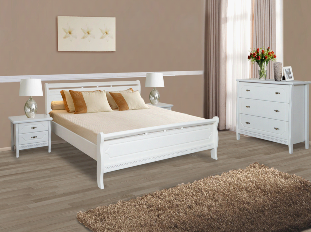 Кровать ТИССЕДАЛЬ белая