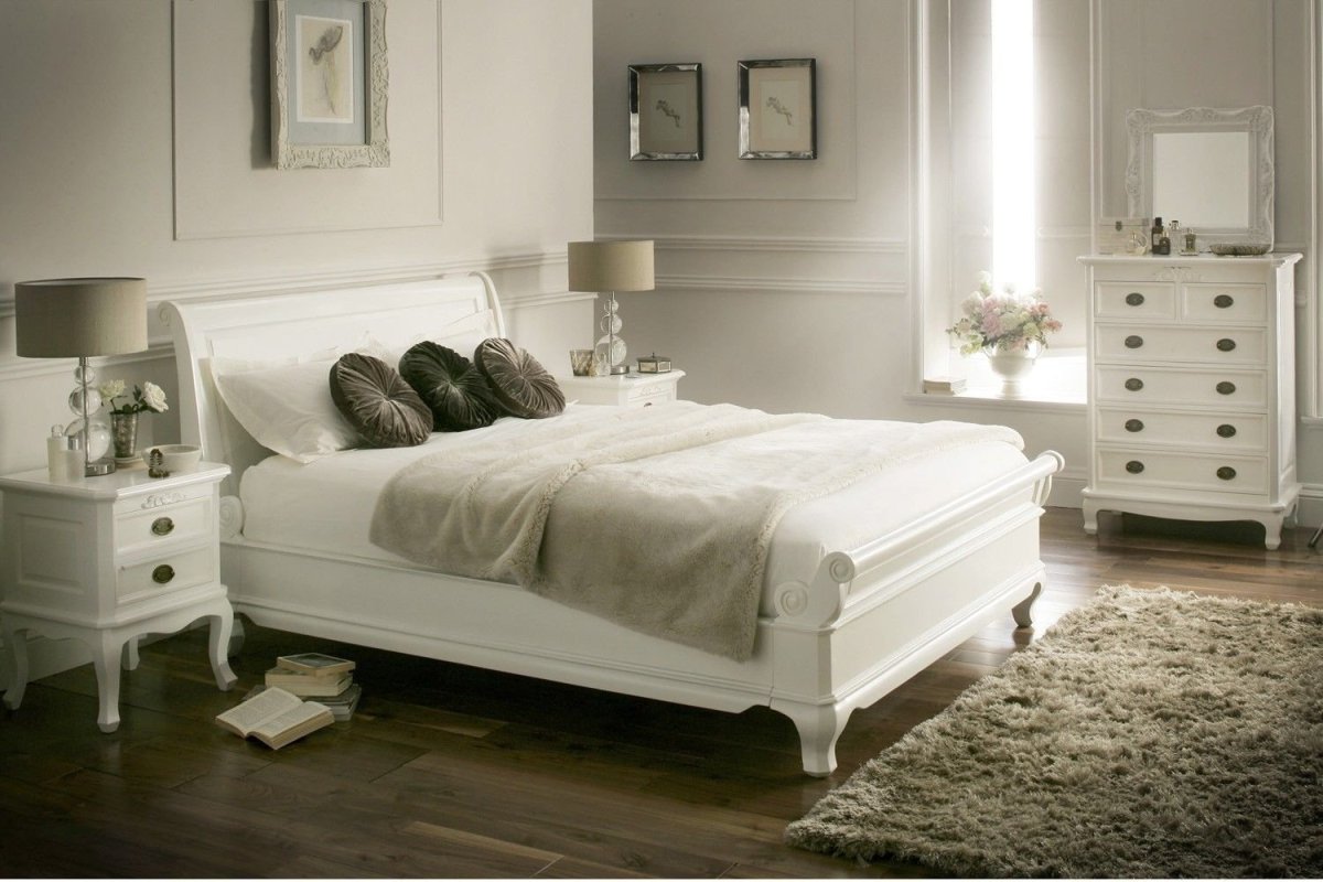 Кровать икеа белая деревянная