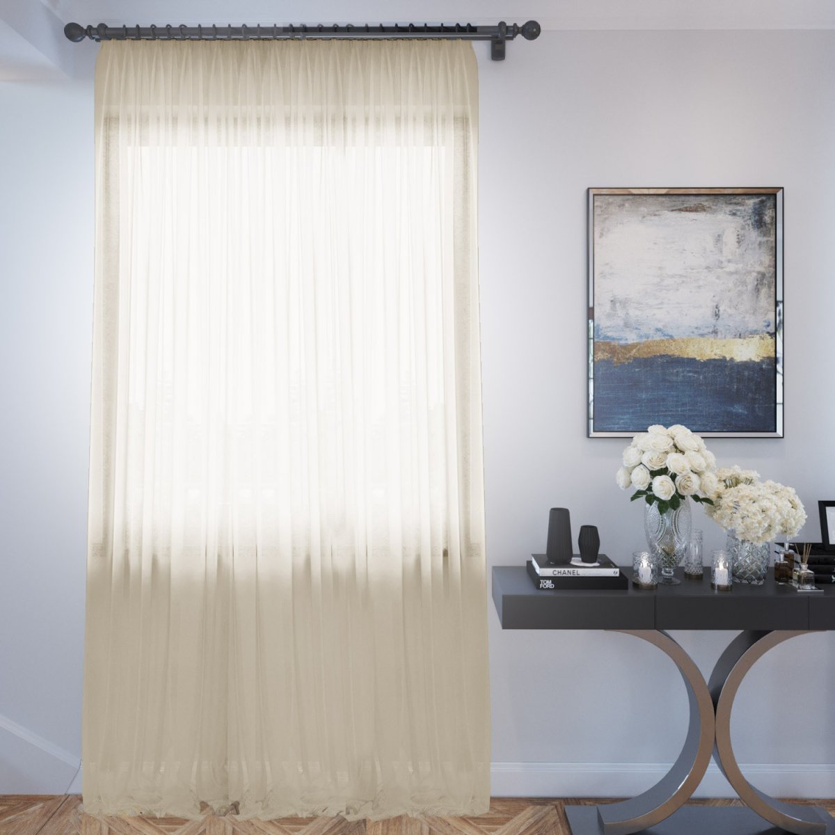 Льняные шторы в интерьере