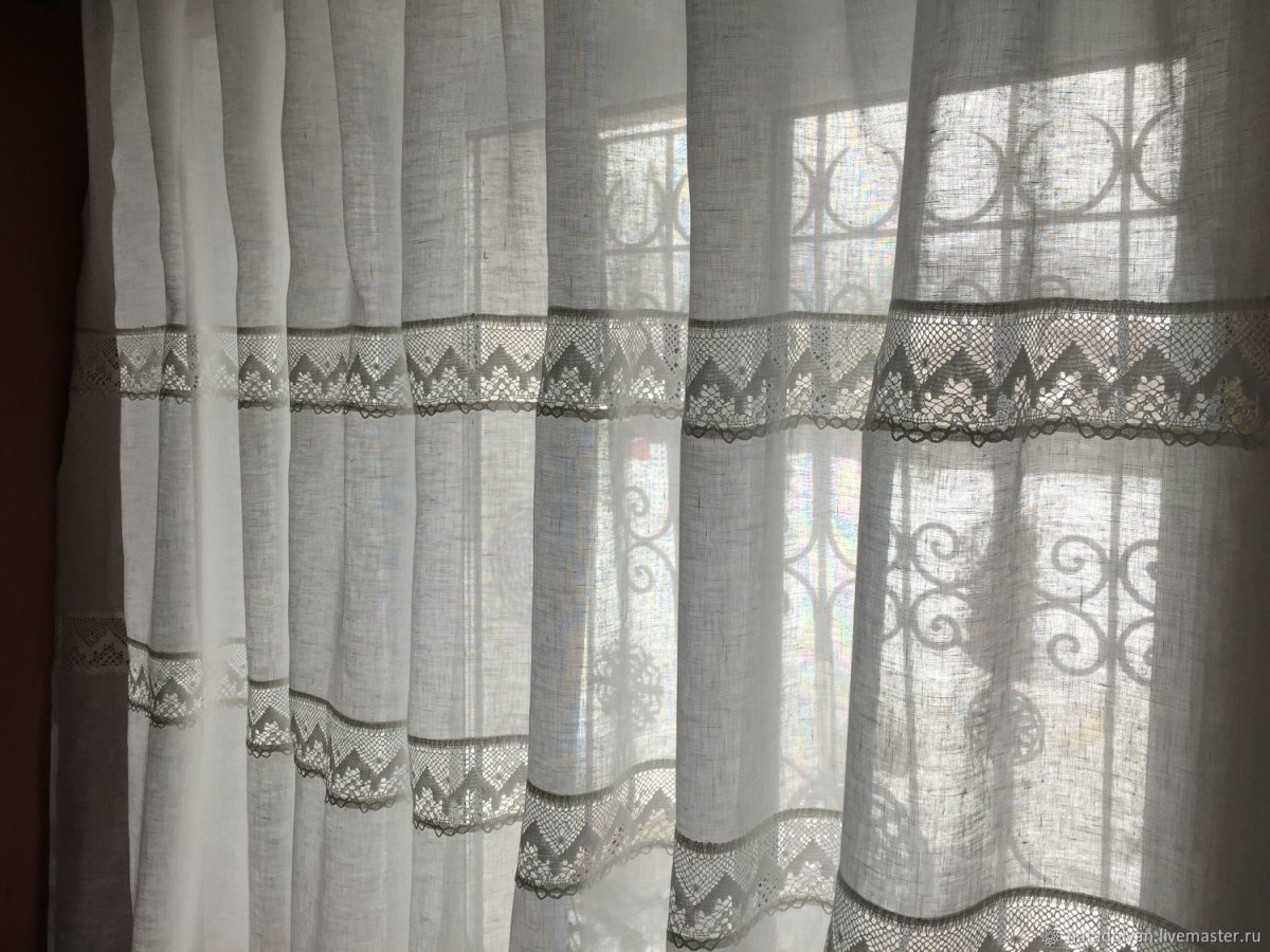 Льняные шторы