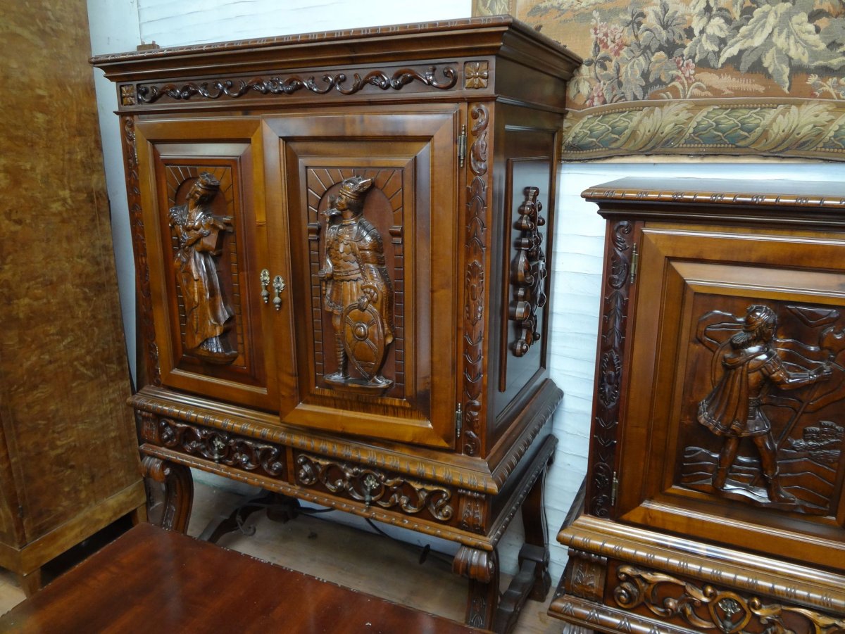 Антикварный буфет сталинский Ампир