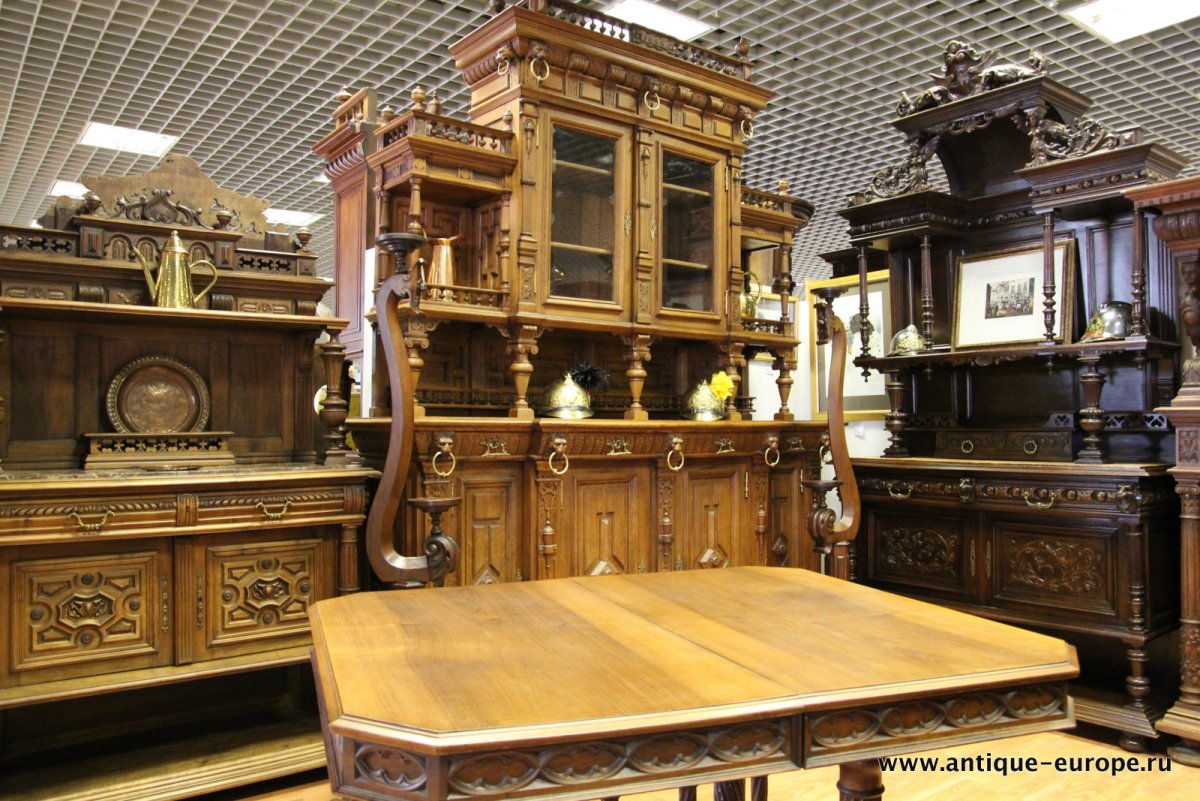 Антикварный буфет буфет Шмидта 1903