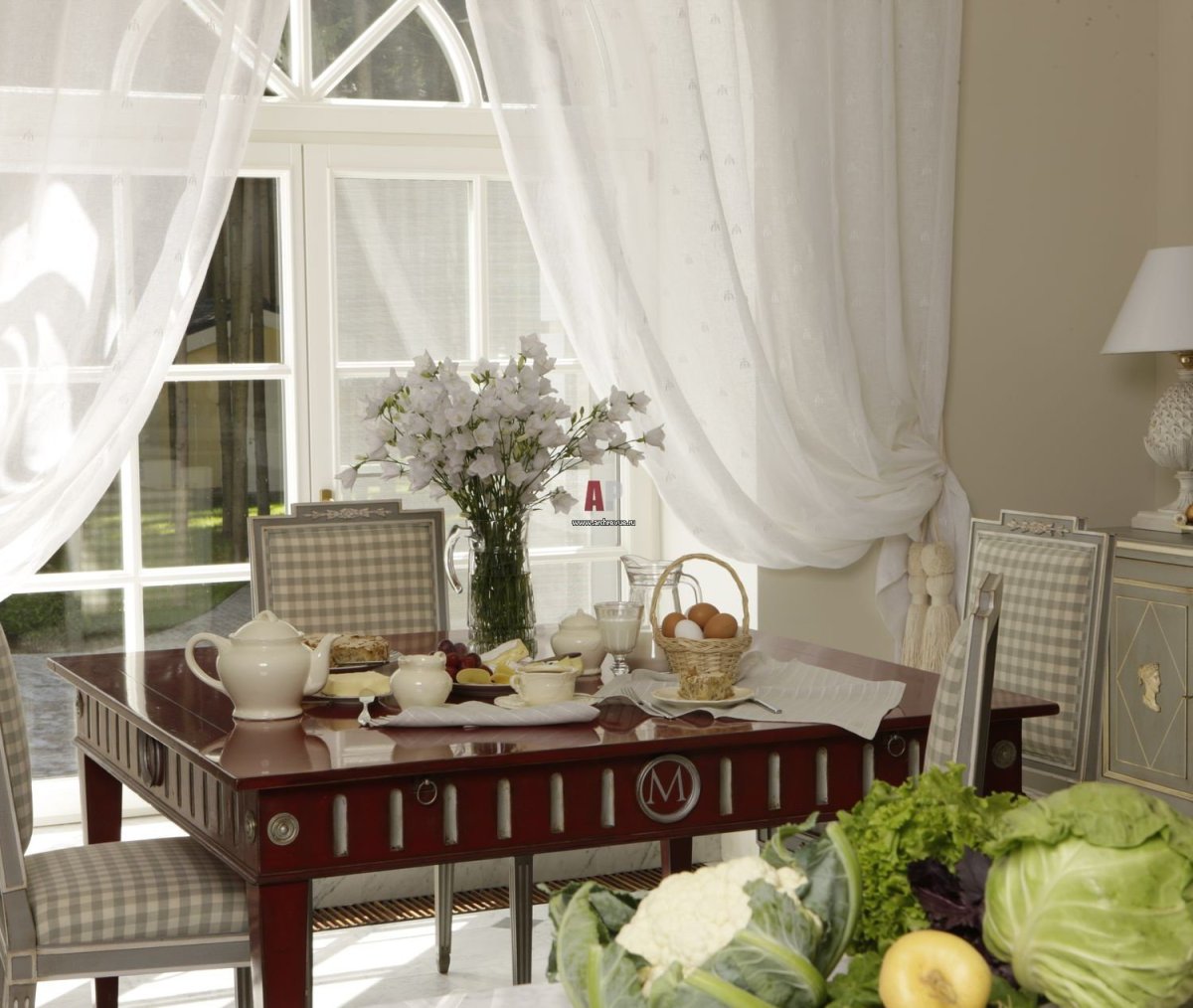 Шторы в стиле русской усадьбы