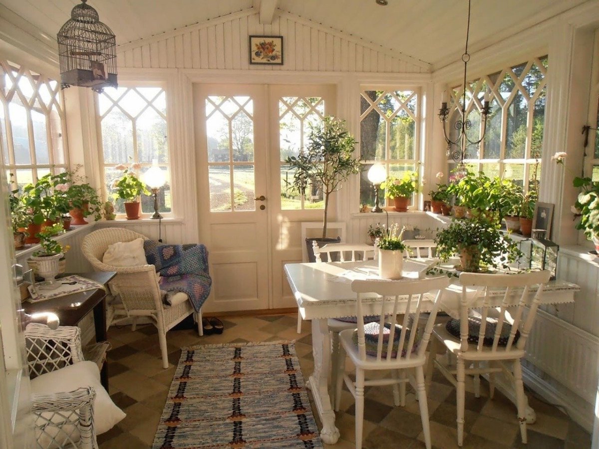 Веранда в стиле Прованс дачный